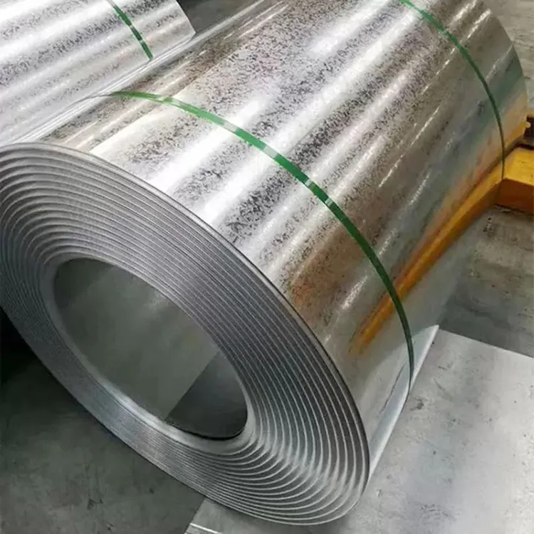 Hot-Dip Galvanized Steel Coil / Sheet (GI) Z40–Z275 detalle de la superficie