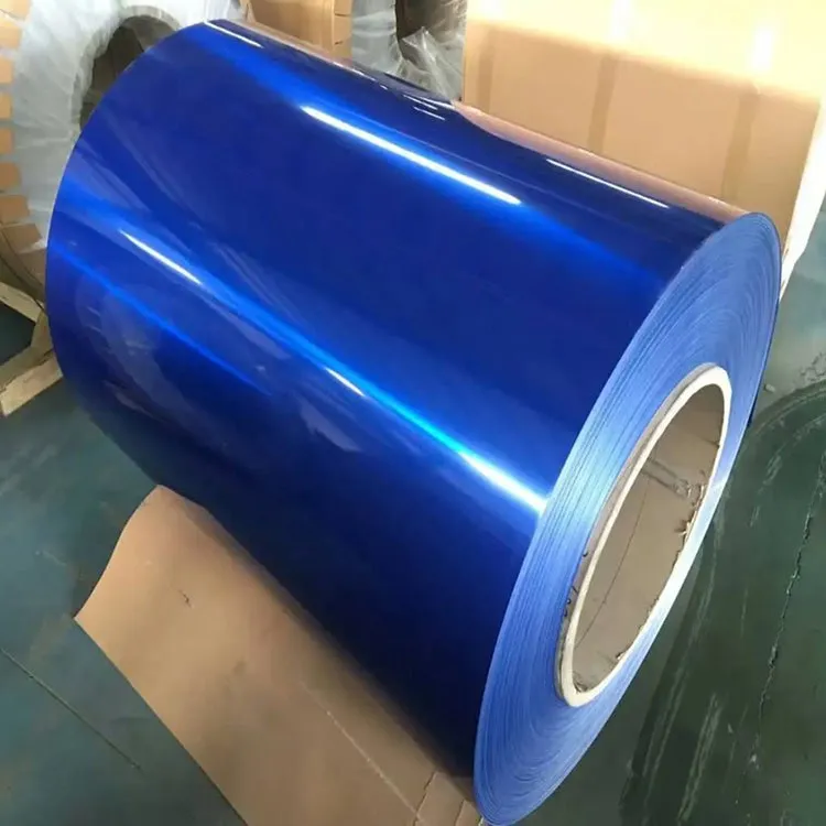 PPGI / PPGL Color-Coated Steel Coil — PE / PVDF on GI or GL مشهد التغليف